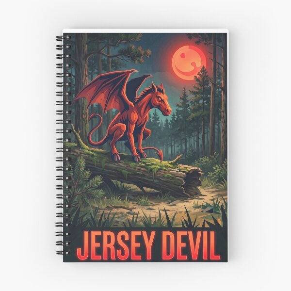 Item preview, Jersey Devil Cryptid Pine Barrens Pop Art Poster designed and sold by redsharkuk.
