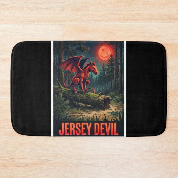 Item preview, Jersey Devil Cryptid Pine Barrens Pop Art Poster designed and sold by redsharkuk.