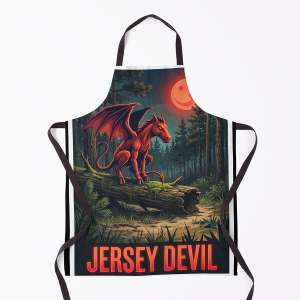 Item preview, Jersey Devil Cryptid Pine Barrens Pop Art Poster designed and sold by redsharkuk.