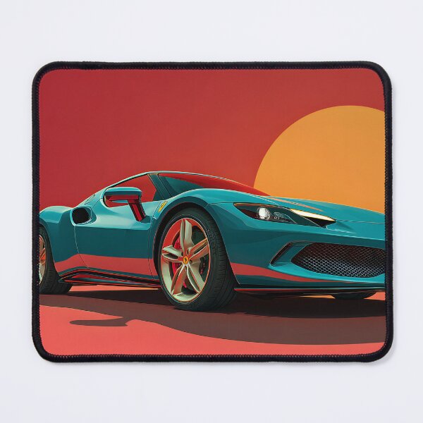 Item preview, Ferrari 296 GTB High Performance Pop Art Car Print designed and sold by AutoPopStudio.