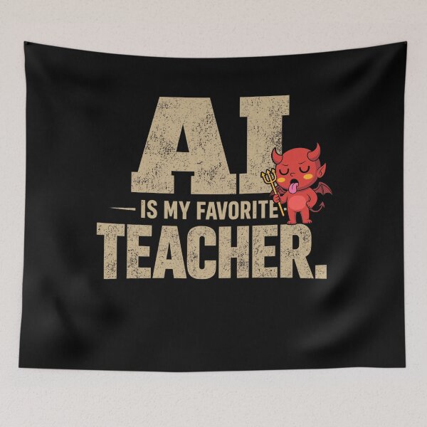 Item preview, AI Is My Favorite Teacher - Funny AI Takeover Future School Robot Teacher  designed and sold by TEEJAMBOREE.