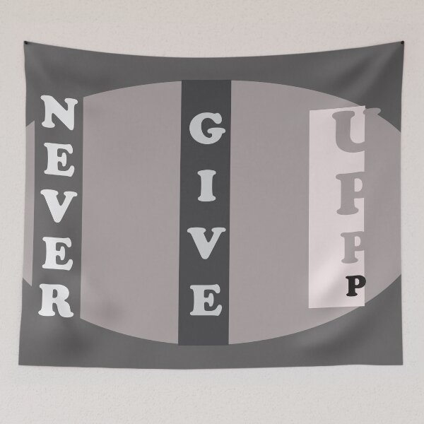 Item preview, Never give up designed and sold by Cyperspot.