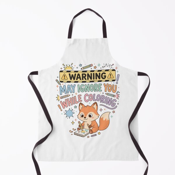Item preview, Fox Coloring Day Warning Design designed and sold by SHOP-Corner.