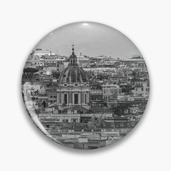 Item preview, Monochrome Rome Rooftops From St Peter Basilica designed and sold by Diego Re.