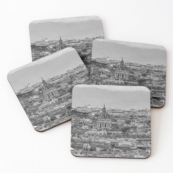 Item preview, Monochrome Rome Rooftops From St Peter Basilica designed and sold by Diego Re.