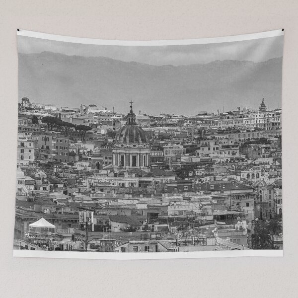 Item preview, Monochrome Rome Rooftops From St Peter Basilica designed and sold by Diego Re.