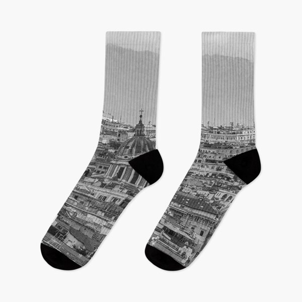 Item preview, Monochrome Rome Rooftops From St Peter Basilica designed and sold by Diego Re.