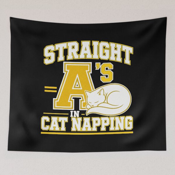 Item preview, back to school  Straight A's In Cat Napping Funny Shirt designed and sold by Uglyandcute.