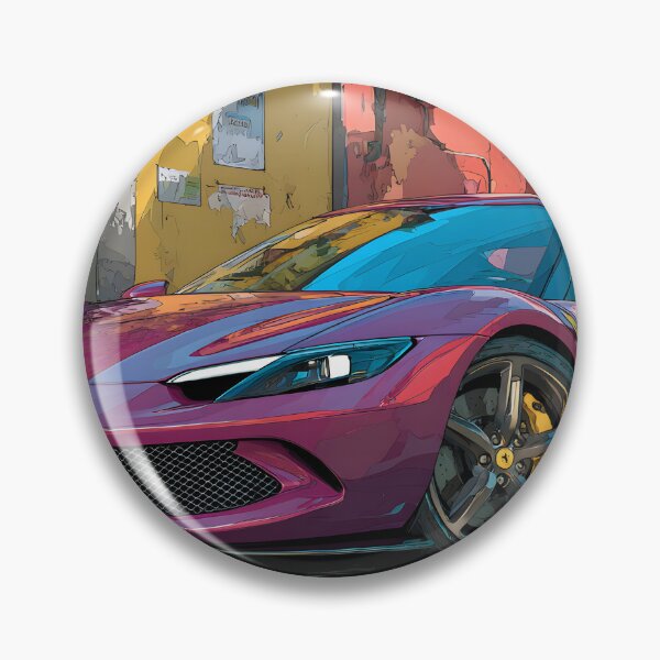 Item preview, Ferrari 296 GTB Pop Art Exotic Car Illustration designed and sold by AutoPopStudio.
