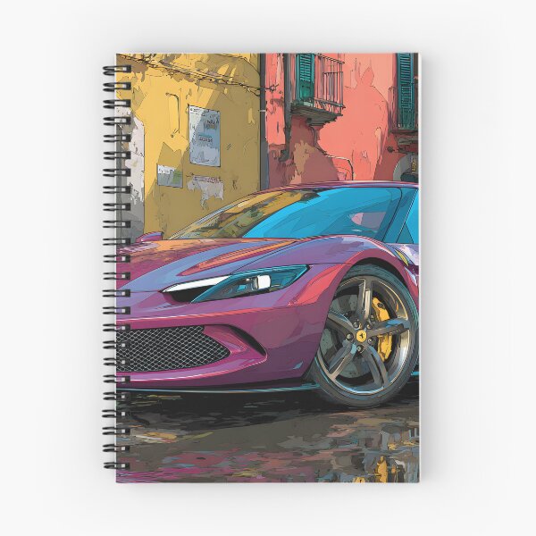 Item preview, Ferrari 296 GTB Pop Art Exotic Car Illustration designed and sold by AutoPopStudio.