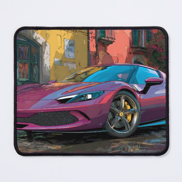 Item preview, Ferrari 296 GTB Pop Art Exotic Car Illustration designed and sold by AutoPopStudio.