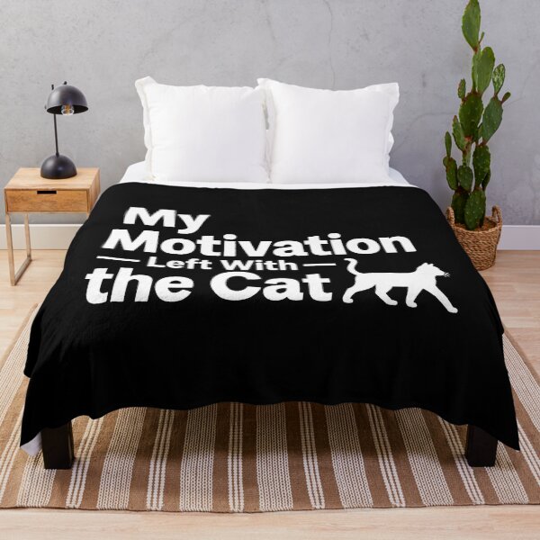 Item preview, back to school My Motivation Left With The Cat Funny Shirt designed and sold by Uglyandcute.