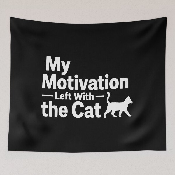 Item preview, back to school  My Motivation Left With The Cat Funny Shirt designed and sold by Uglyandcute.