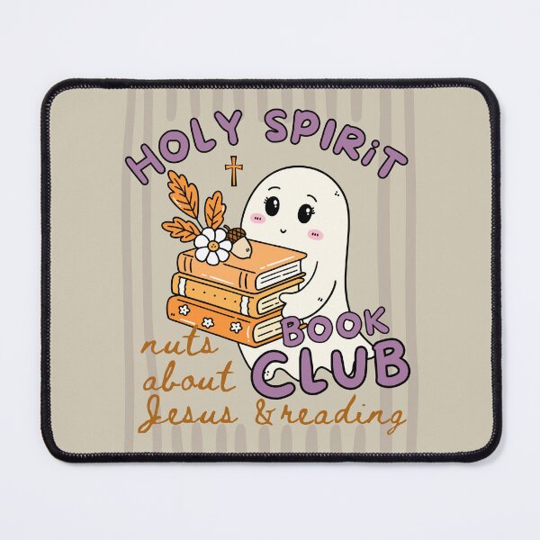 Item preview, Holy Spirit Book Club Nuts About Jesus and Books Love Fall Cute Ghost Reading Bookish designed and sold by Forevermore.