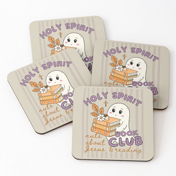 Item preview, Holy Spirit Book Club Nuts About Jesus and Books Love Fall Cute Ghost Reading Bookish designed and sold by Forevermore.