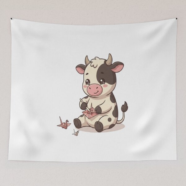 Item preview, Cute Cow Folding Origami Cranes designed and sold by Ella_Sketch.