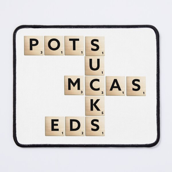 Item preview, POTS MCAS EDS Sucks Scrabble Crossword Chronic Illness Trifecta designed and sold by pulse_retail.