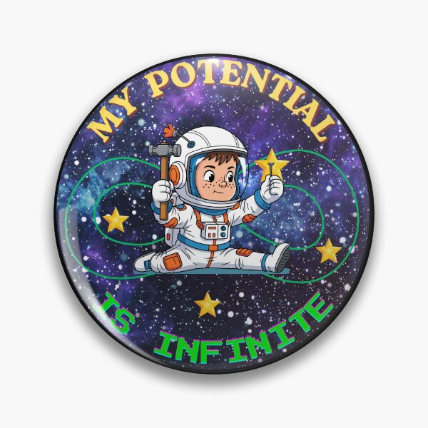Item preview, My Potential Is Infinite, Funny Gifts For Optimists designed and sold by zebek-design.