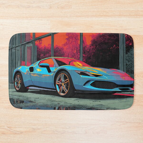 Item preview, Ferrari 296 GTB Stylish Pop Art Car Poster designed and sold by AutoPopStudio.