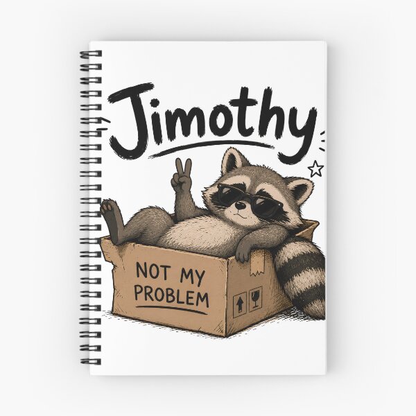 Item preview, Jimothy – Not My Problem Raccoon designed and sold by Smart-ish Studio.