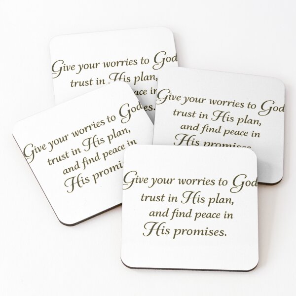 Item preview, Give Your Worries to God – Inspirational Christian Faith Quote designed and sold by SP319.