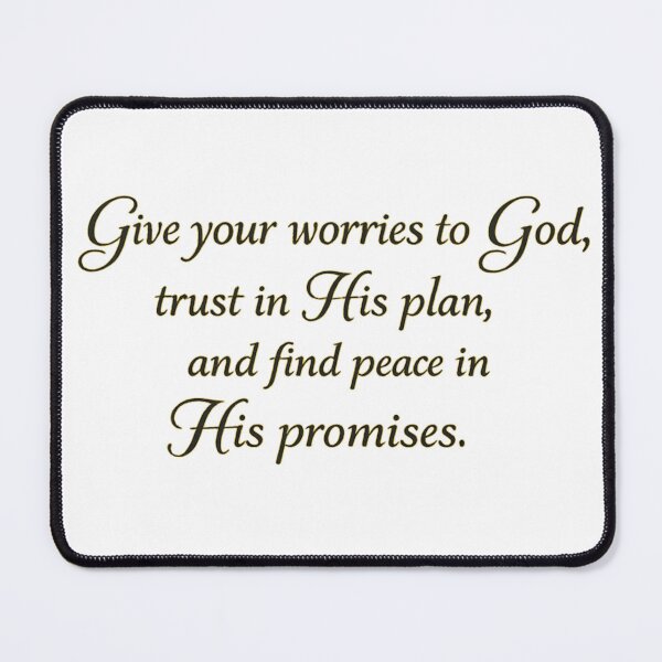 Item preview, Give Your Worries to God – Inspirational Christian Faith Quote designed and sold by SP319.