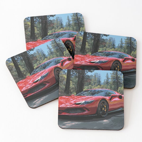 Item preview, Ferrari 296 GTB Bold Supercar Pop Art Wall Art designed and sold by AutoPopStudio.