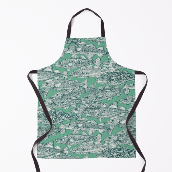 Item preview, Atlantic cod dark teal peppermint green designed and sold by scrummy.