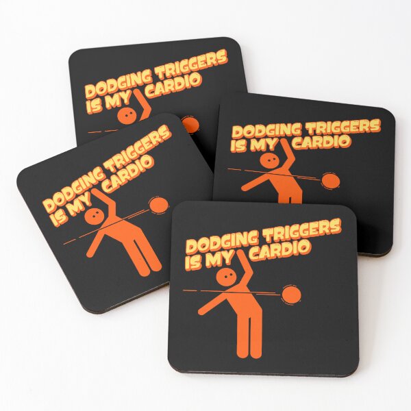 Item preview, Dodging Triggers Is My Cardio Funny Mental Health and Chronic Illness Dodgeball designed and sold by pulse_retail.