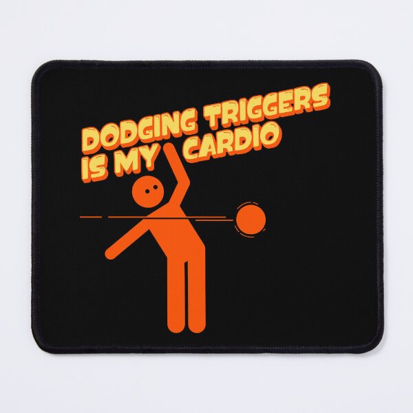 Item preview, Dodging Triggers Is My Cardio Funny Mental Health and Chronic Illness Dodgeball designed and sold by pulse_retail.