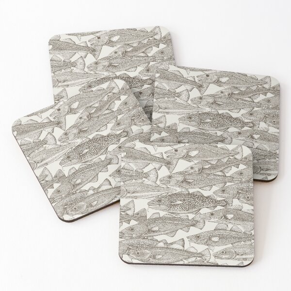 Item preview, Atlantic cod tea brown strong white designed and sold by scrummy.