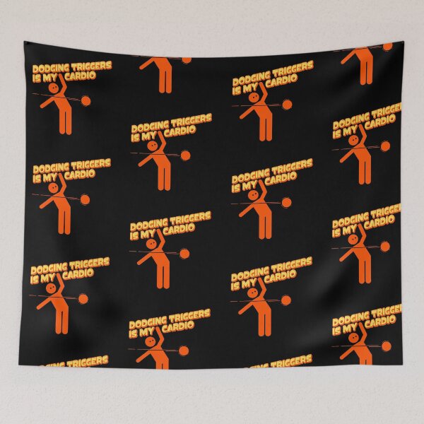 Item preview, Dodging Triggers Is My Cardio Funny Mental Health and Chronic Illness Dodgeball designed and sold by pulse_retail.