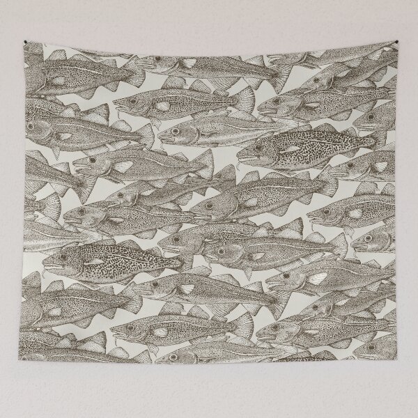 Item preview, Atlantic cod tea brown strong white designed and sold by scrummy.