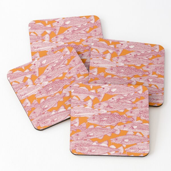 Item preview, Atlantic cod viva magenta satsuma orange designed and sold by scrummy.