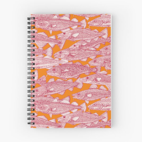 Item preview, Atlantic cod viva magenta satsuma orange designed and sold by scrummy.