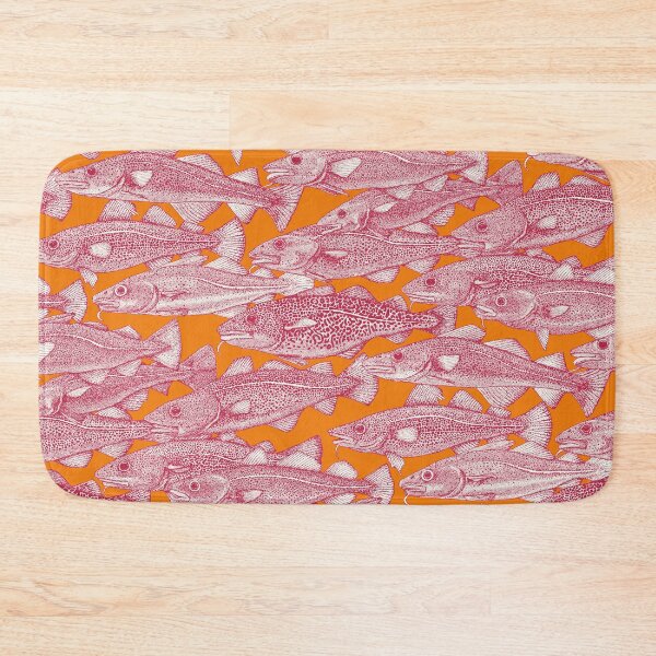 Item preview, Atlantic cod viva magenta satsuma orange designed and sold by scrummy.