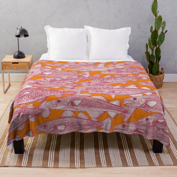 Item preview, Atlantic cod viva magenta satsuma orange designed and sold by scrummy.