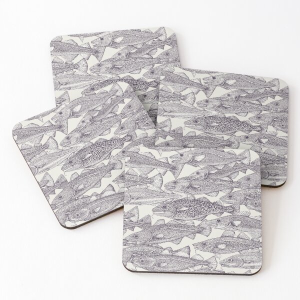 Item preview, Atlantic cod mulberry strong white designed and sold by scrummy.
