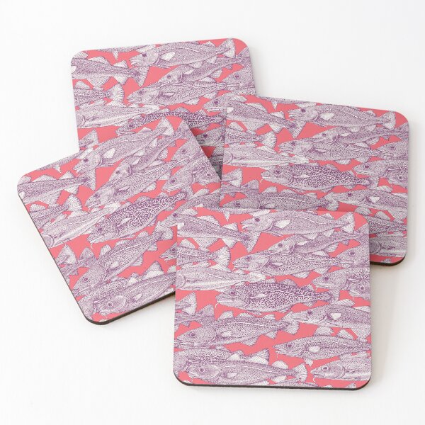 Item preview, Atlantic cod purple rose pink designed and sold by scrummy.
