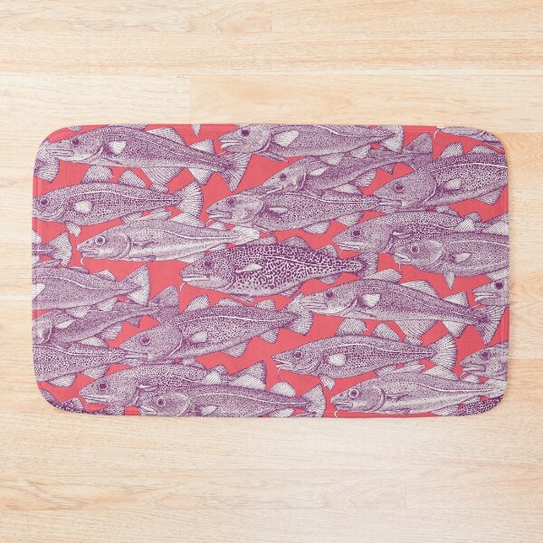 Item preview, Atlantic cod purple rose pink designed and sold by scrummy.