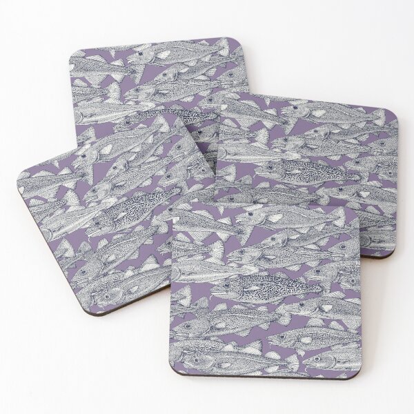 Item preview, Atlantic cod navy blue violet designed and sold by scrummy.