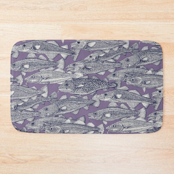Item preview, Atlantic cod navy blue violet designed and sold by scrummy.