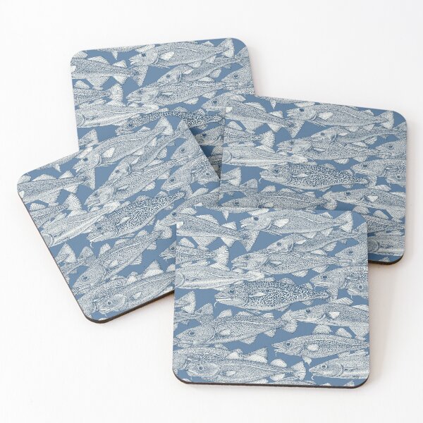 Item preview, Atlantic cod cobalt denim designed and sold by scrummy.