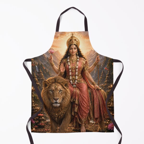 Item preview, Katyayani Goddess Warrior Devi Art | Navratri Dussehra Wall Poster | Sacred Shakti Artwork designed and sold by Homyar.