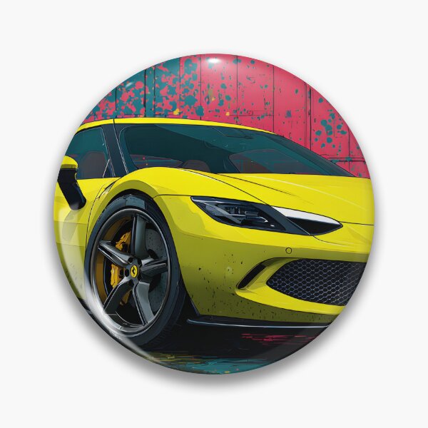 Item preview, Ferrari 296 GTB Pop Art Supercar Collector Print designed and sold by AutoPopStudio.