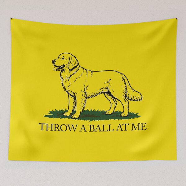 Item preview, Gadsden flag parody - Golden retriever designed and sold by giantbananas.
