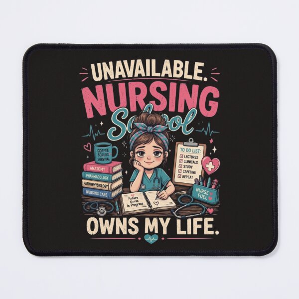 Item preview, Funny Nursing School Student Shirt  Unavailable. Nursing School Owns My Life  Back to School Gift designed and sold by Golden Touch Prints.
