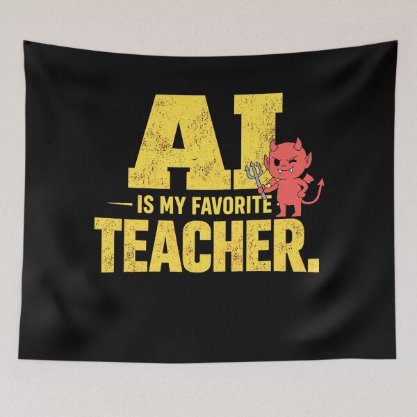 Item preview, AI Is My Favorite Teacher - Funny AI Takeover Future School Robot Teacher  designed and sold by TEEJAMBOREE.