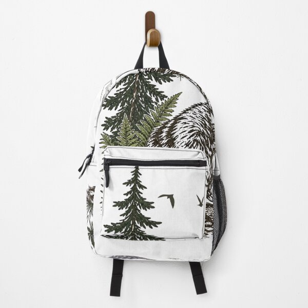 Item preview, Vintage Mountain Raccoon Wildlife Forest Adventure Illustration designed and sold by JessArty ⭐⭐⭐⭐⭐.