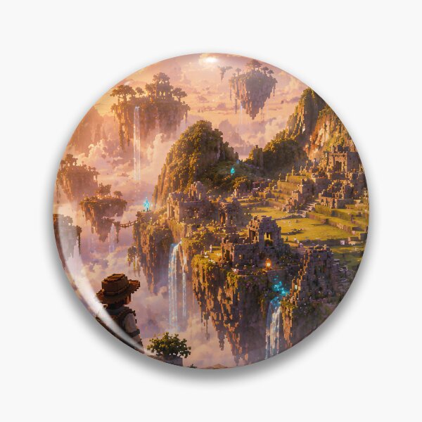 Item preview, Machu Picchu Floating Ruins at Sunrise designed and sold by pixelpopplanet.